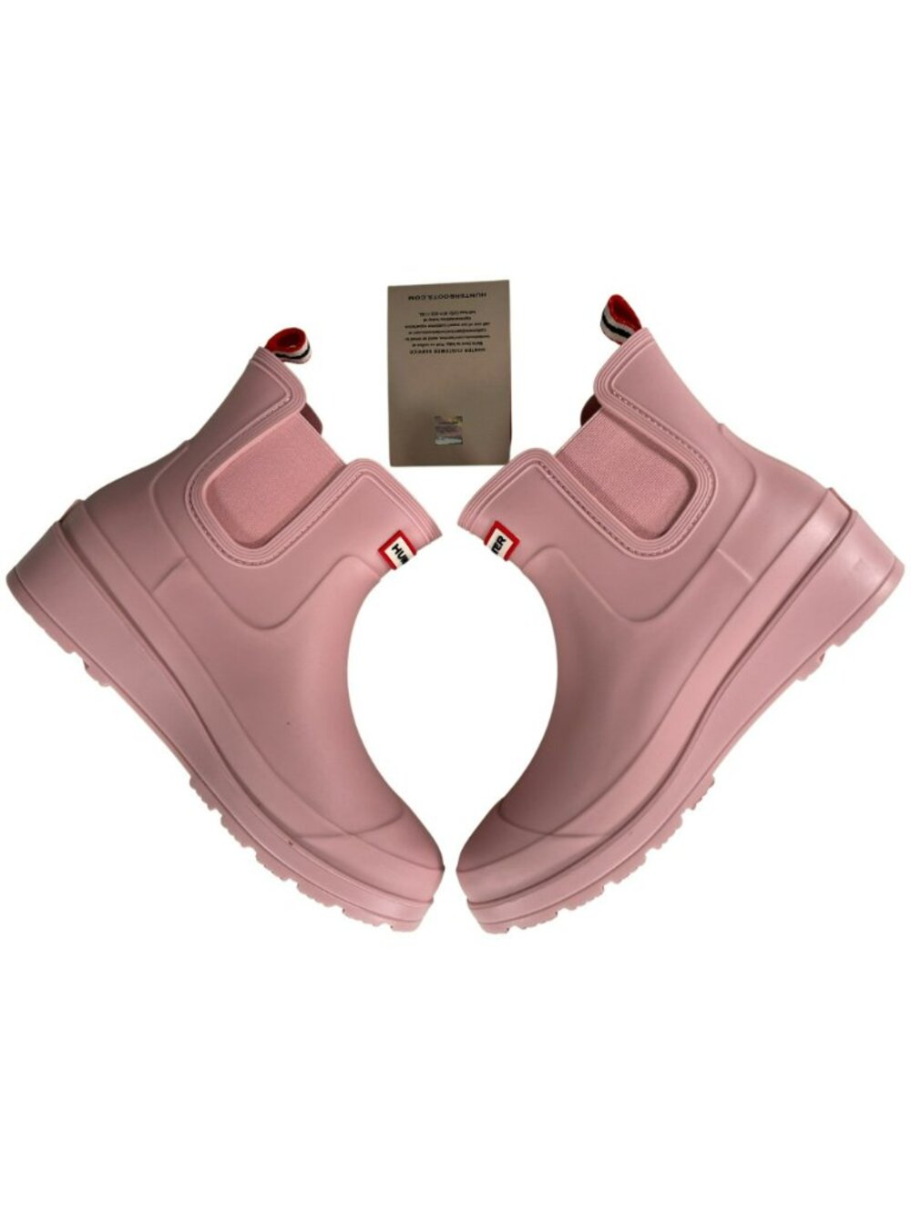 Hunter Tabitha Rain Boots Medium Pink Waterproof Durable Rubber Wmn's Sz 10 NEW - Picture 2 of 12